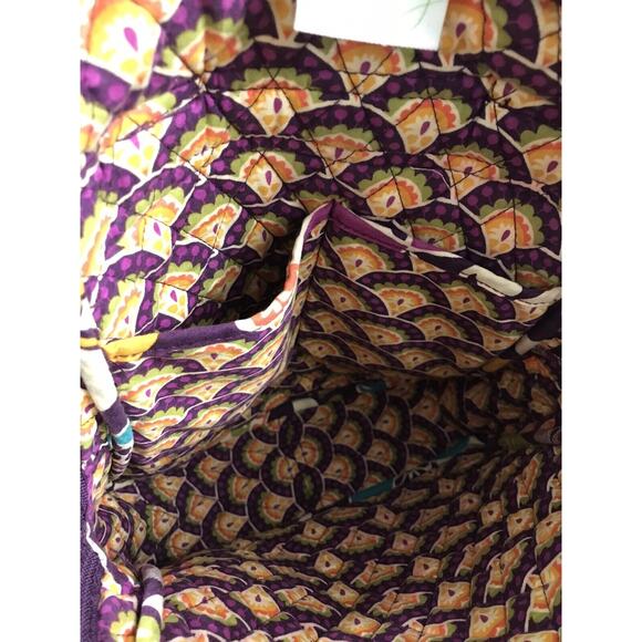 VTG 90's Y2K Vera Bradley Backpack Retired Paisley Print Quilted Boho Colorful - Picture 11 of 11